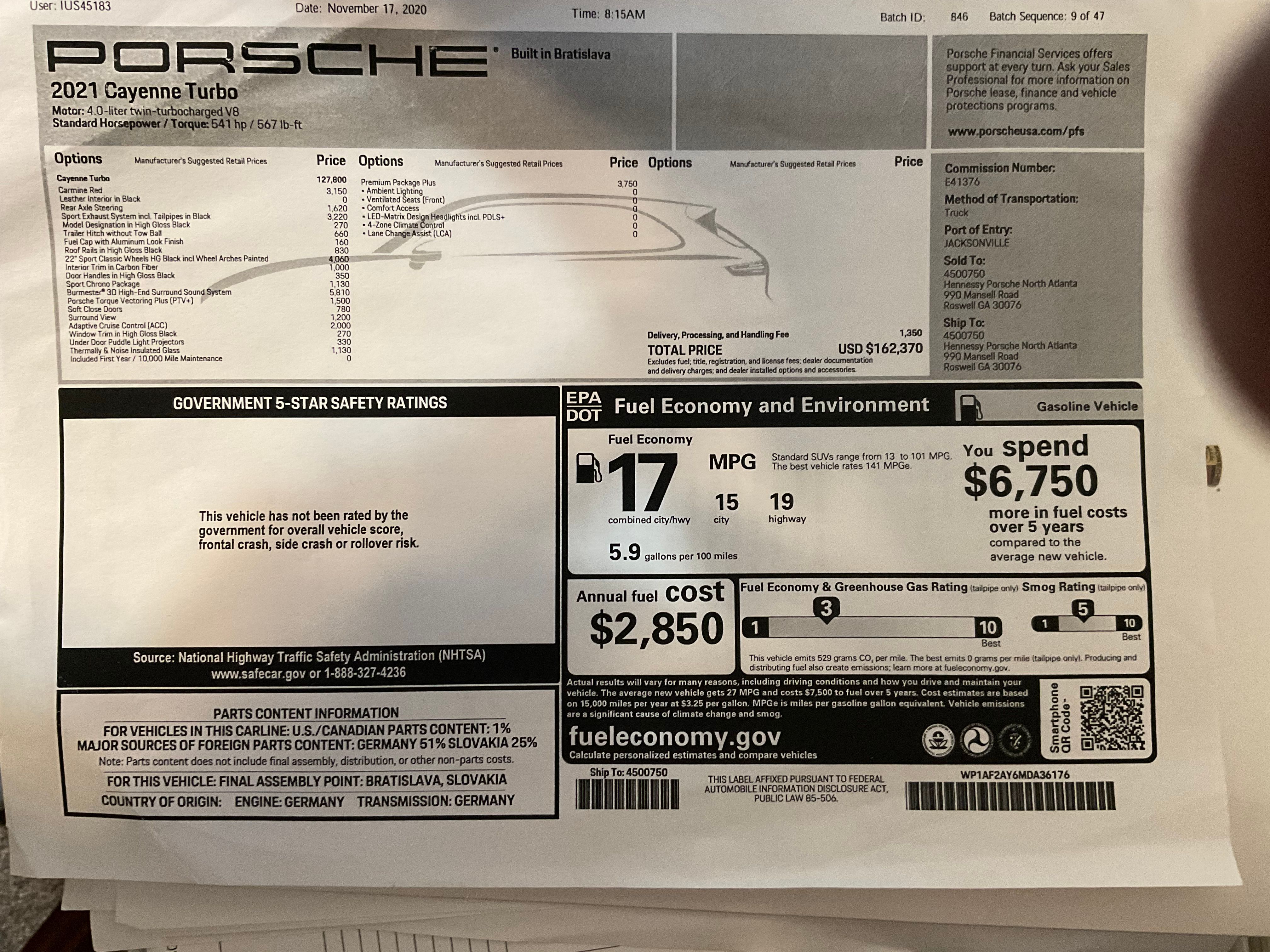 Used 2021 Porsche Cayenne Turbo AWD/4WD image 31