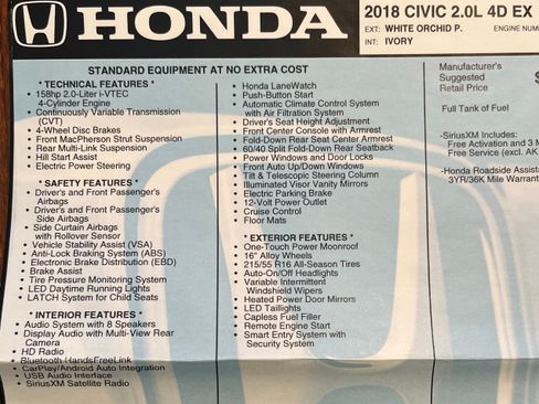 Used 2018 Honda Civic EX image 15