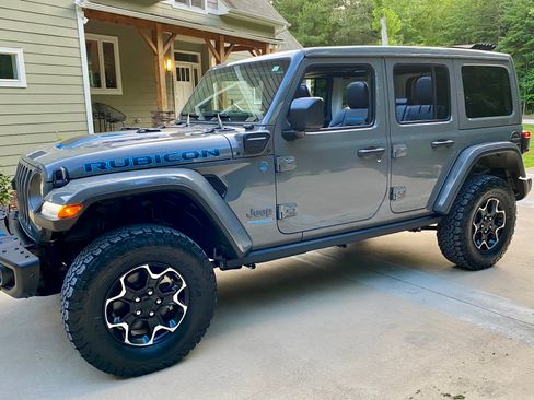 Used 2021 Jeep Wrangler Unlimited Rubicon 4xe w/ Steel Bumper Group image 1