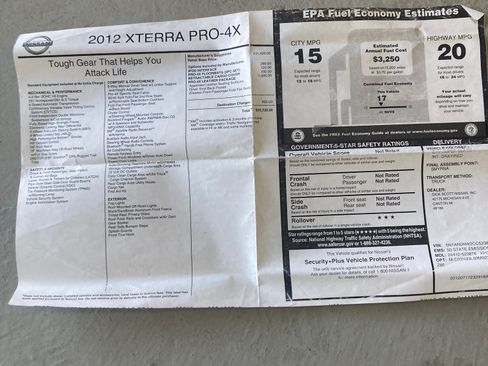 Used 2012 Nissan Xterra PRO-4X w/ Pro-4x Leather Pkg image 6