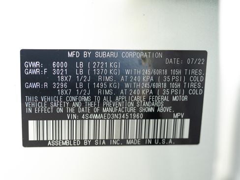 Used 2022 Subaru Ascent Premium w/ Convenience Package image 27