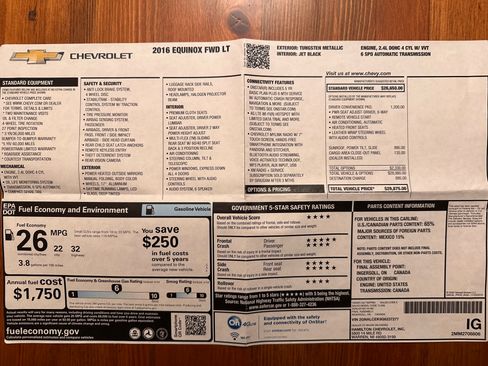 Used 2016 Chevrolet Equinox LT w/ Convenience Package image 20