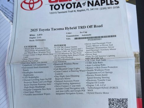 Used 2025 Toyota Tacoma TRD Off-Road image 16