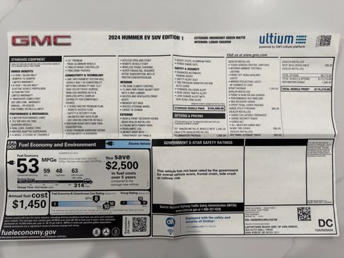 Used 2024 GMC Hummer EV 3X w/ LPO, Illumination Package image 30