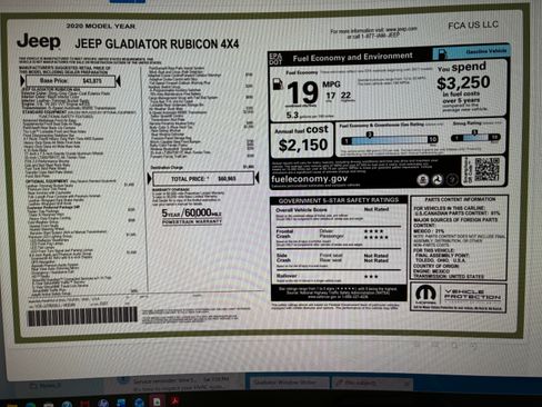 Used 2020 Jeep Gladiator Rubicon AWD/4WD image 30