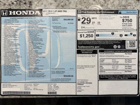 Used 2017 Honda CR-V Touring image 1