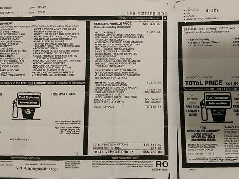 Used 2004 HUMMER H2 w/ Preferred Equipment Group image 16