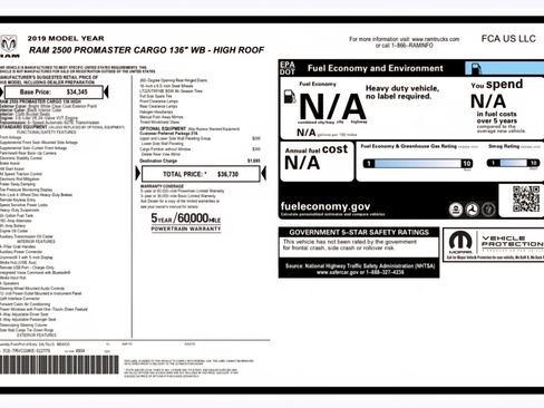 Used 2019 RAM ProMaster 2500 image 15