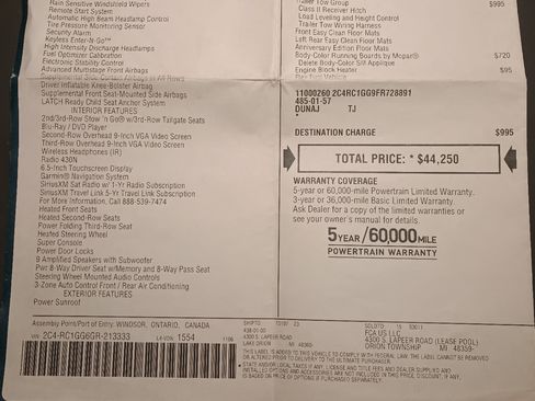 Used 2016 Chrysler Town & Country Limited Platinum w/ Trailer Tow Group image 25