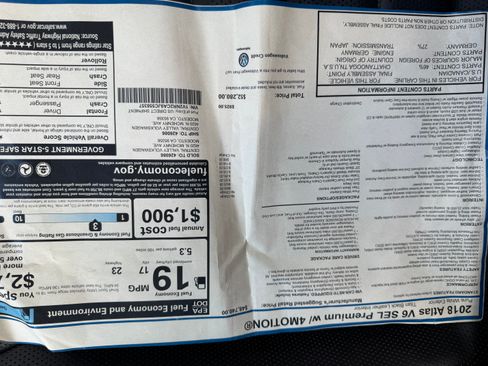 Used 2018 Volkswagen Atlas SEL Premium image 15