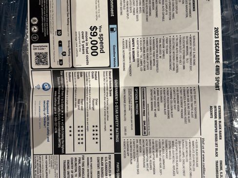 Used 2023 Cadillac Escalade Sport w/ LPO, ONYX Package image 11