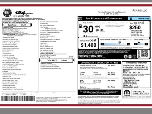 Used 2018 FIAT 124 Spider Lusso image 19