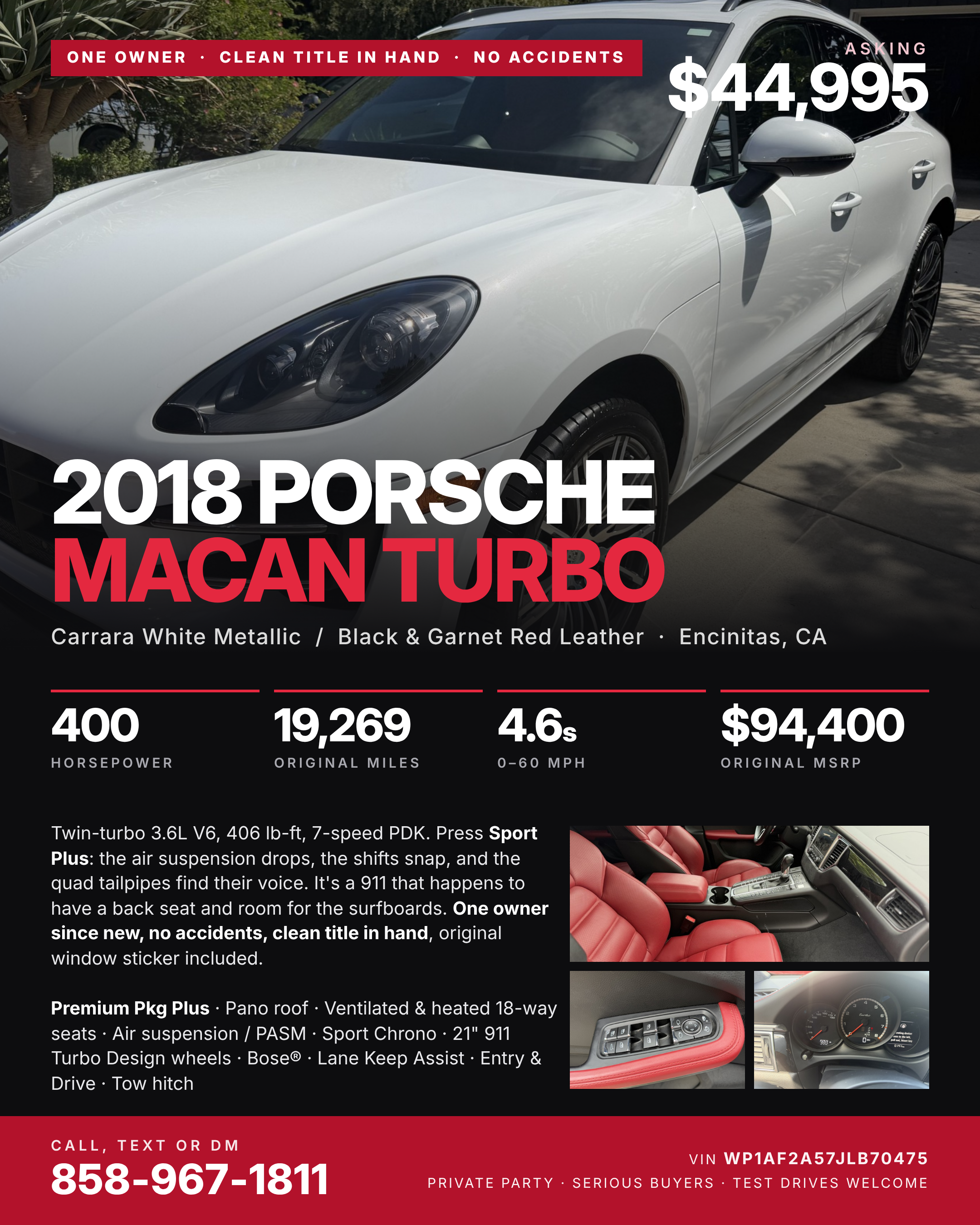 Used 2018 Porsche Macan Turbo AWD/4WD image 32