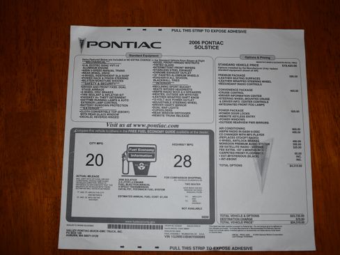 Used 2006 Pontiac Solstice Convertible w/ Premium Package image 27