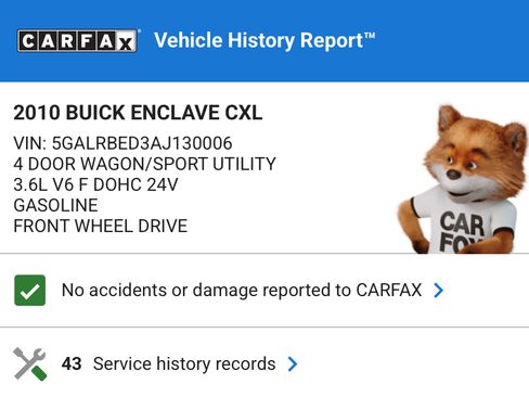 Used 2010 Buick Enclave CXL image 2