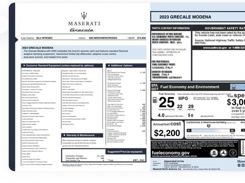Used 2023 Maserati Grecale Modena AWD/4WD image 11
