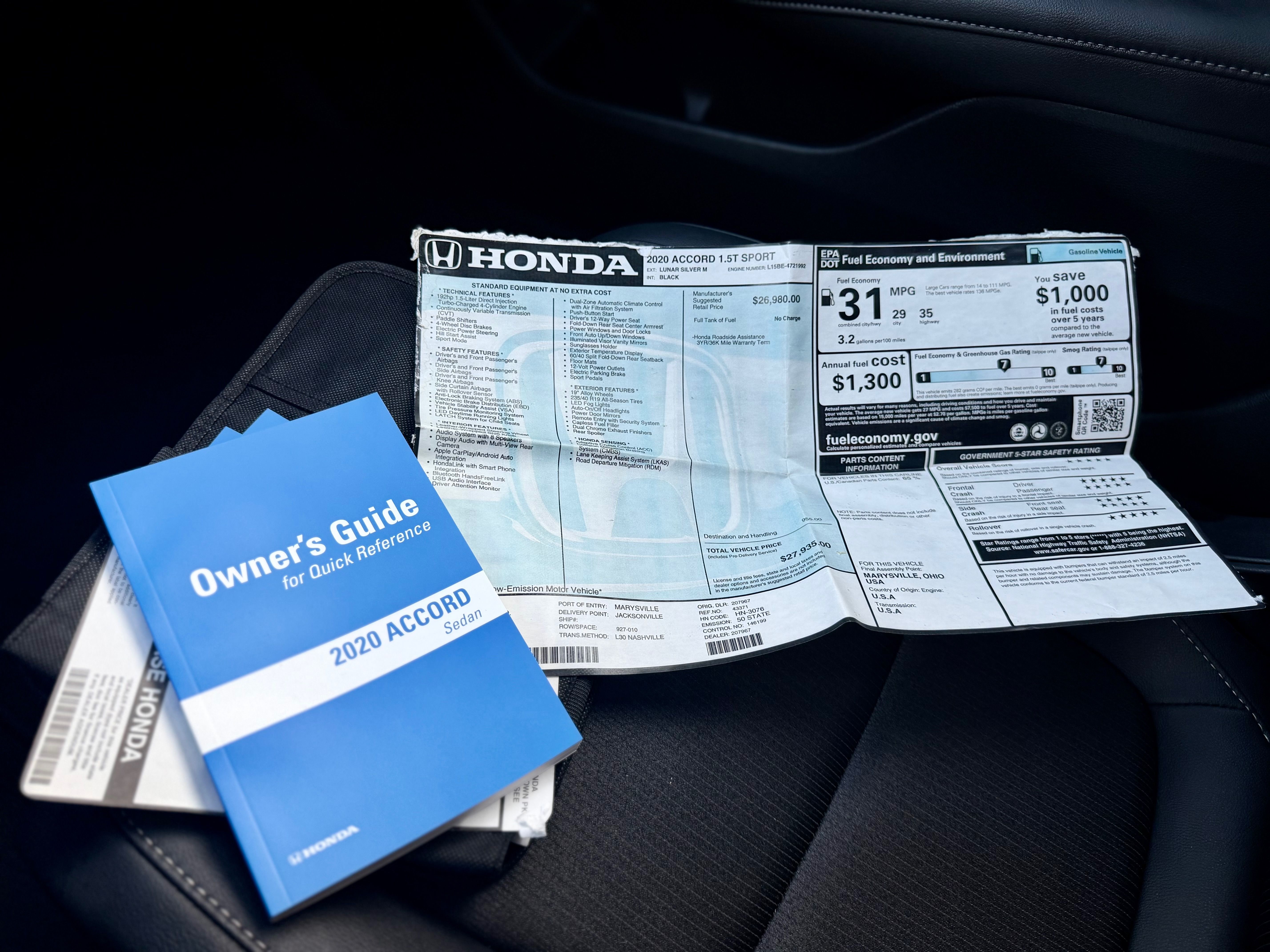 Used 2020 Honda Accord Sport image 30