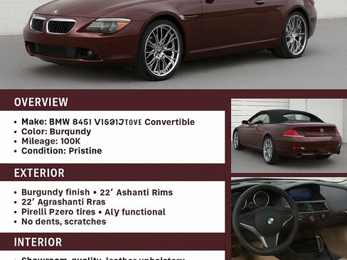 Used 2006 BMW 650i Convertible image 14
