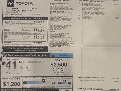 Used 2026 Toyota Crown w/ Advanced Technology Package AWD/4WD image 9
