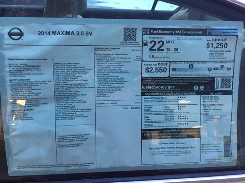 Used 2014 Nissan Maxima 3.5 SV w/ Premium Package FWD image 15