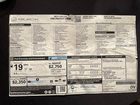 Used 2016 Buick Enclave Premium w/ Experience Buick Package image 4