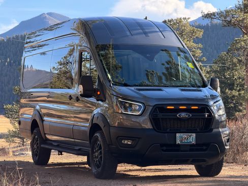 Used 2024 Ford Transit 350 148 High Roof Extended AWD w/ Transit Trail Package image 1