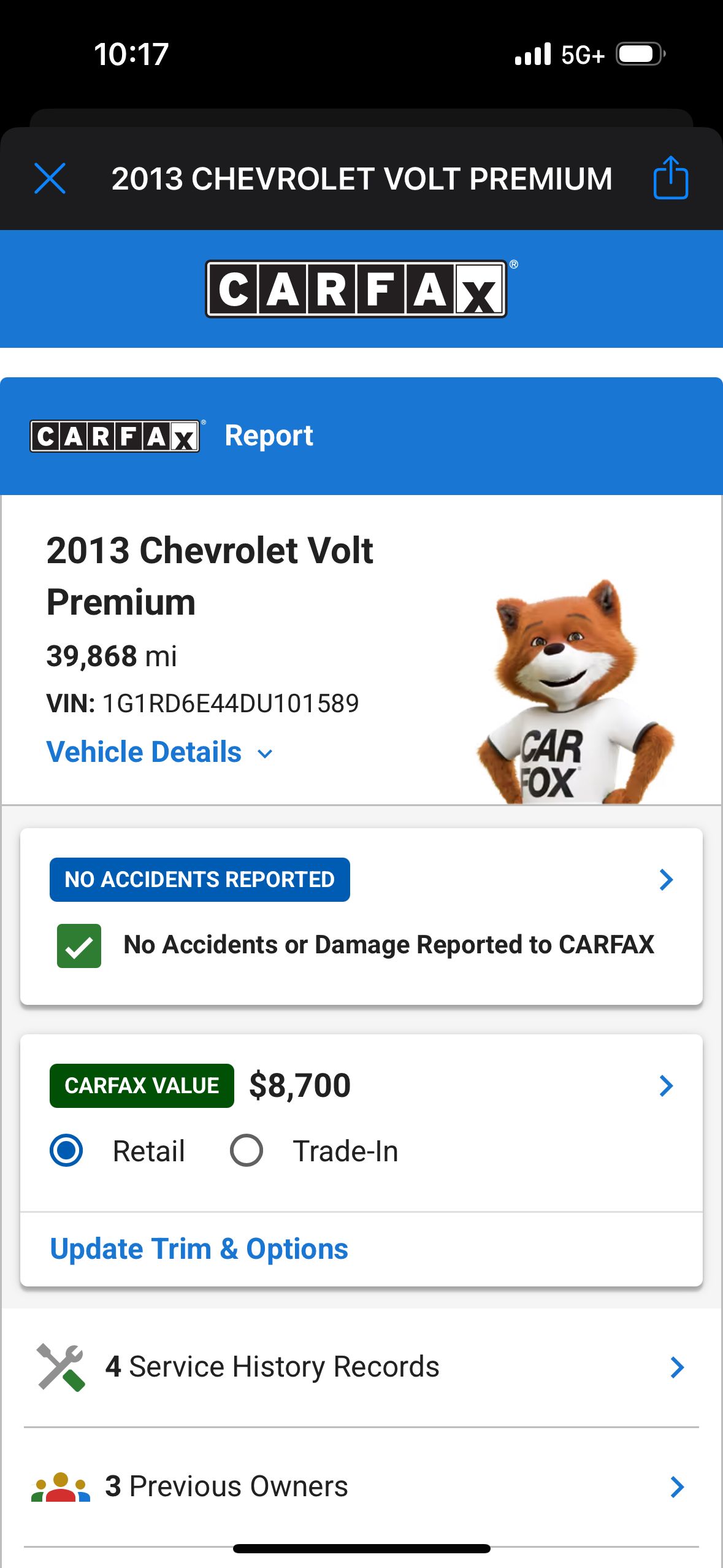 Used 2013 Chevrolet Volt Premium w/ Premium Trim Package FWD image 12