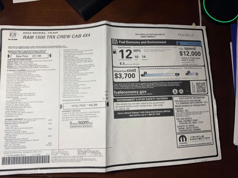 Used 2022 RAM 1500 TRX w/ TRX Level 2 Equipment Group image 11