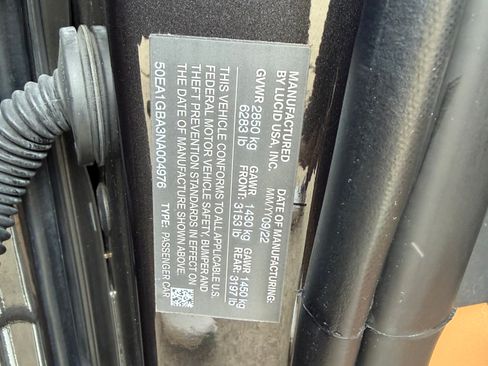 Used 2022 Lucid Air Grand Touring image 23