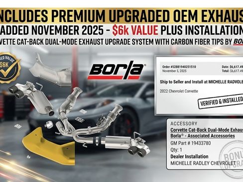 Used 2022 Chevrolet Corvette Stingray Coupe 2D w/ Body-Color Dual Roof Package image 2