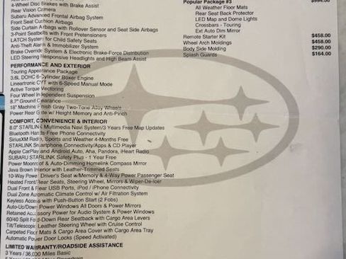 Used 2018 Subaru Outback 3.6R Touring w/ Popular Package #3 image 21