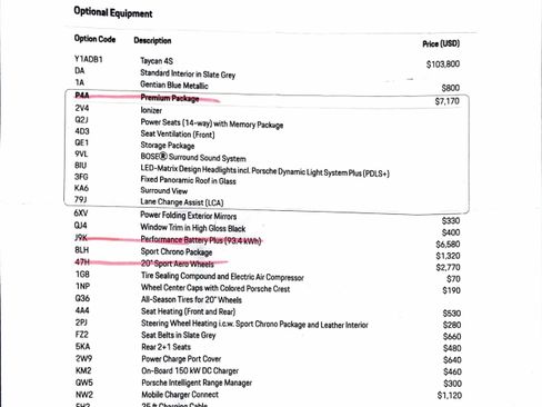 Used 2020 Porsche Taycan 4S w/ Premium Package image 9