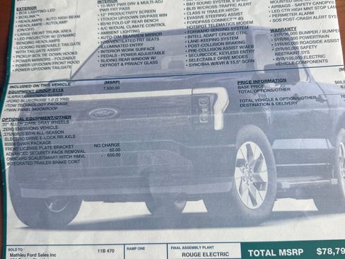 Used 2023 Ford F150 Lightning Lariat w/ Equipment Group 511A High AWD/4WD image 5