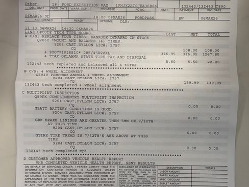 Used 2018 Ford Expedition Max Limited w/ Equipment Group 302A image 24