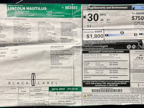 Used 2024 Lincoln Nautilus Black Label image 24