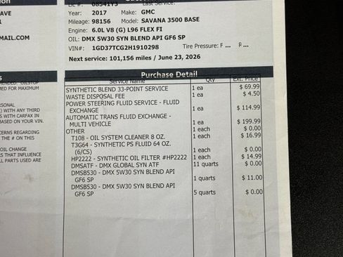 Used 2017 GMC Savana 3500 Extended image 10