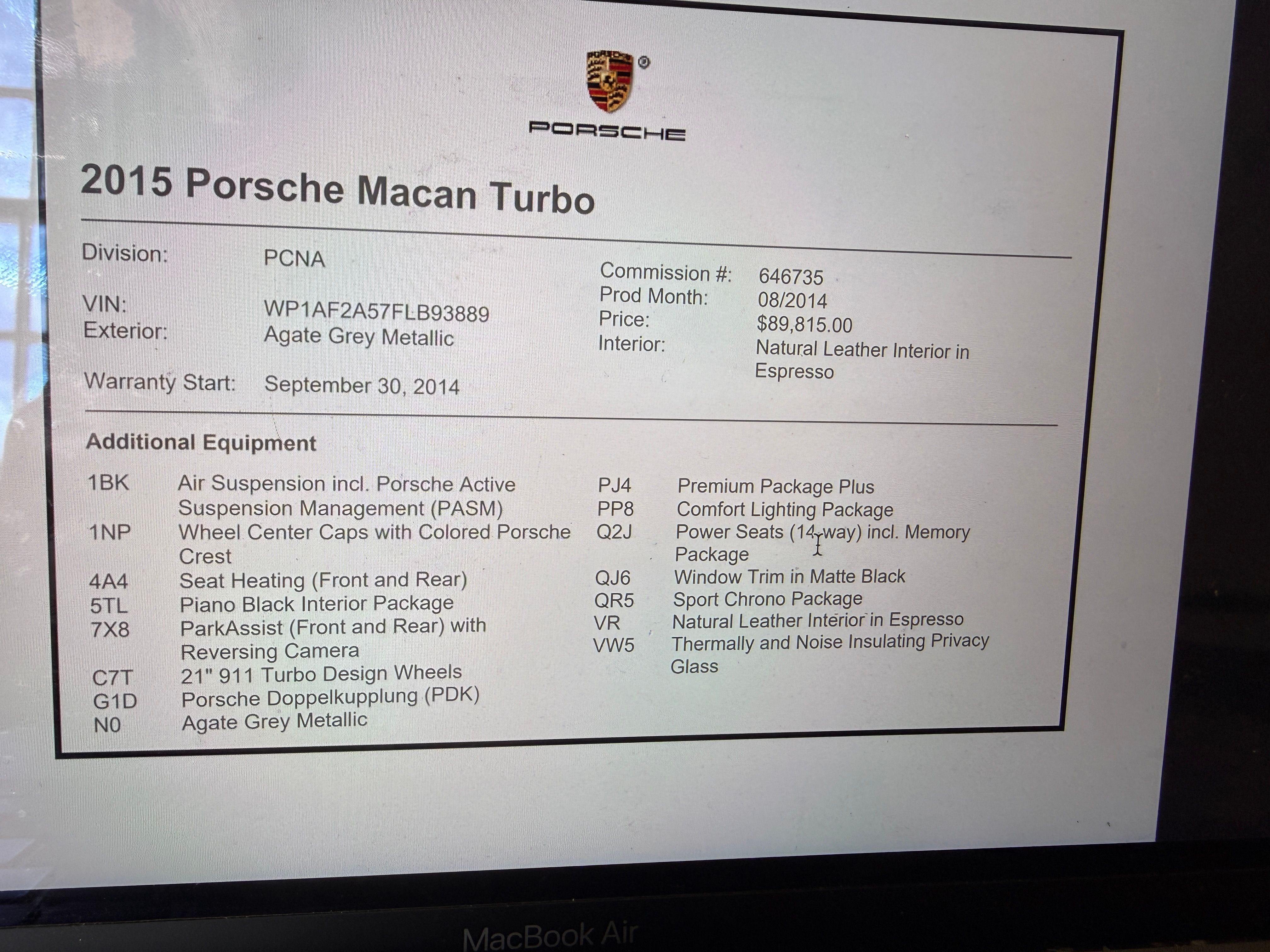 Used 2015 Porsche Macan Turbo AWD/4WD image 18