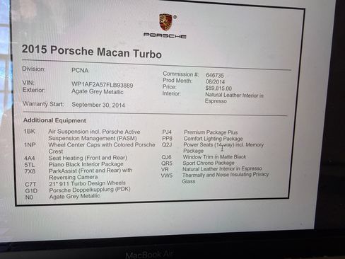 Used 2015 Porsche Macan Turbo AWD/4WD image 18
