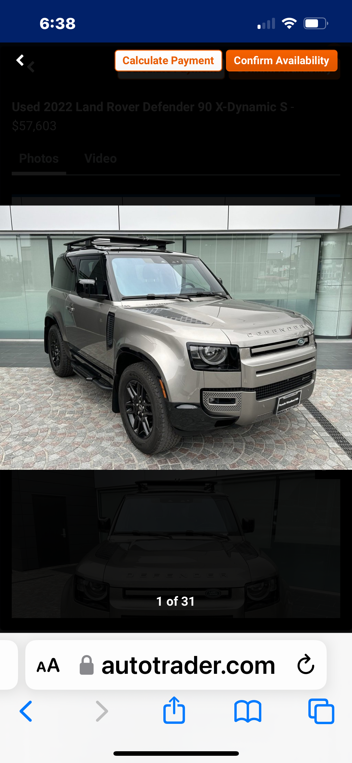 Used 2022 Land Rover Defender 90 X-Dynamic S AWD/4WD image 1