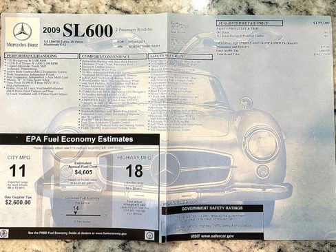 Used 2009 Mercedes-Benz SL 600 image 2