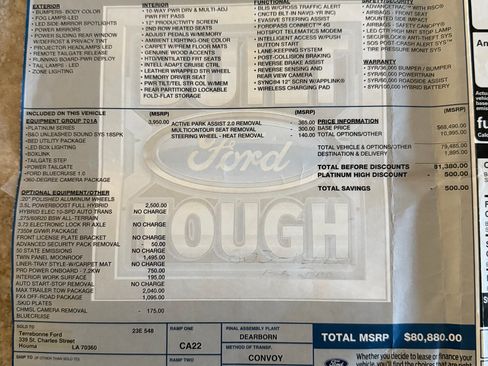 Used 2023 Ford F150 Platinum w/ Equipment Group 701A High image 13