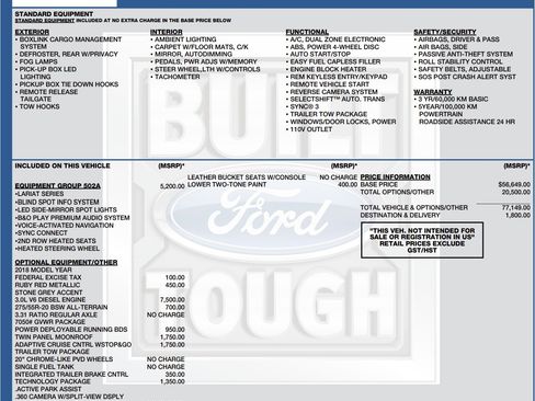 Used 2018 Ford F150 Lariat w/ Equipment Group 502A Luxury image 11