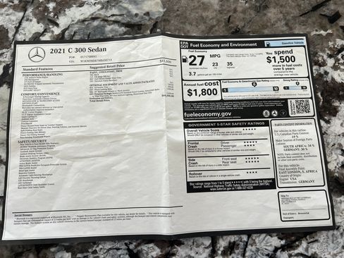 Used 2021 Mercedes-Benz C 300 C 300 Sedan 4D image 4