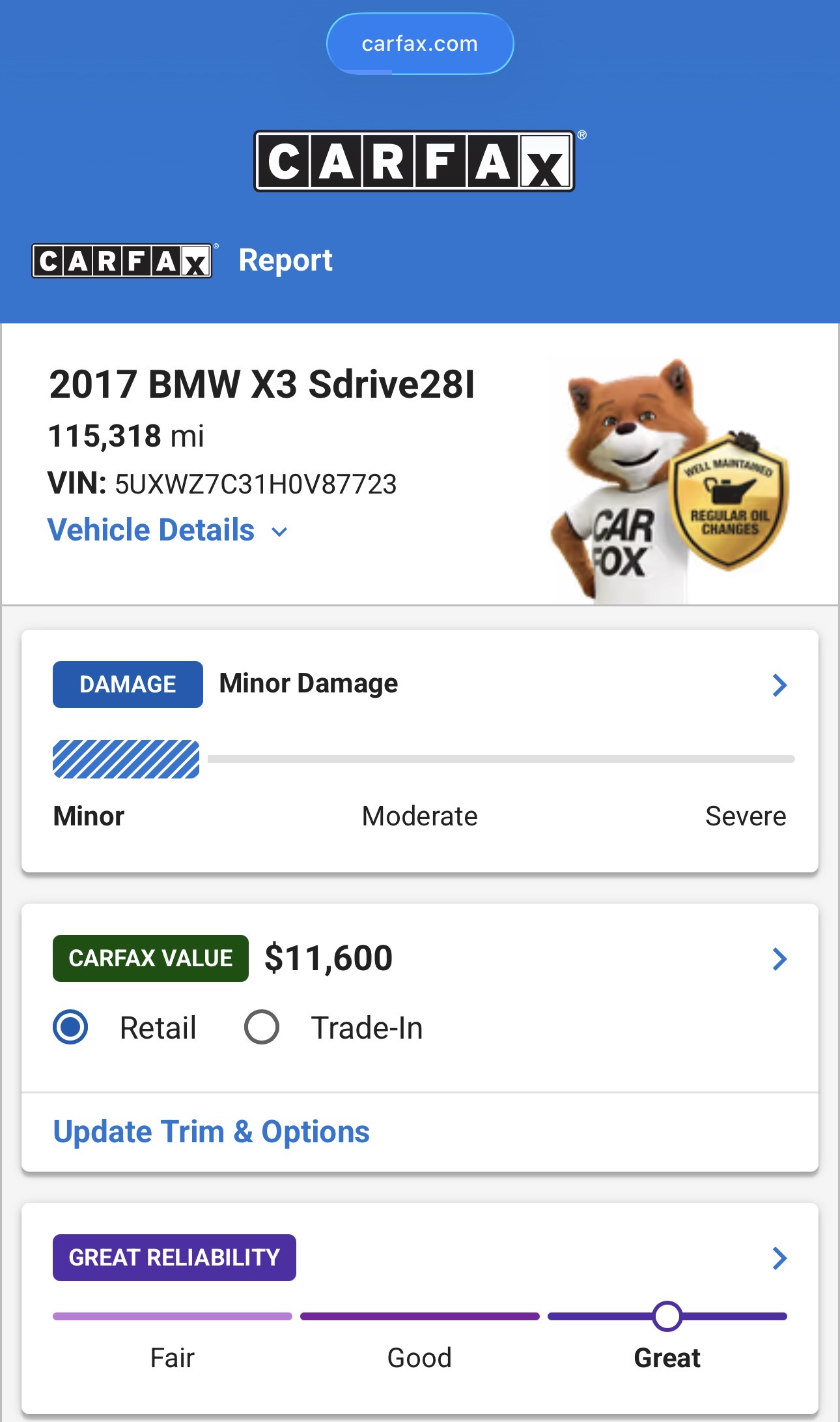 Used 2017 BMW X3 sDrive28i RWD image 10