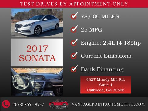 Used 2017 Hyundai Sonata Sport w/ Value Edition Package 02 image 25