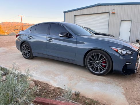 Used 2021 INFINITI Q50 Red Sport 400 image 1