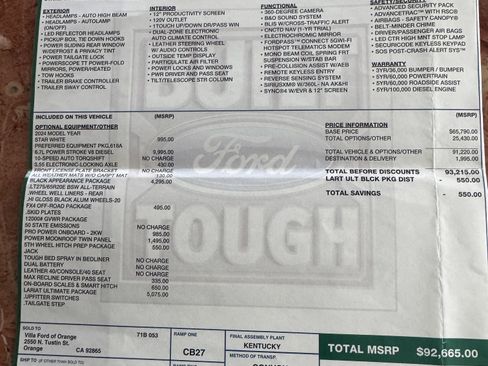 Used 2024 Ford F350 Lariat w/ Lariat Ultimate Package image 17