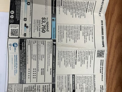 Used 2018 Chevrolet Camaro SS image 11