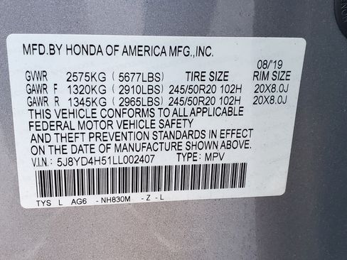 Used 2020 Acura MDX SH-AWD w/ Technology Package image 2