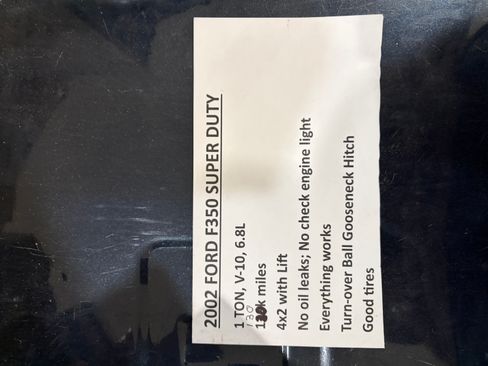 Used 2002 Ford F350 2WD Crew Cab Super Duty image 9